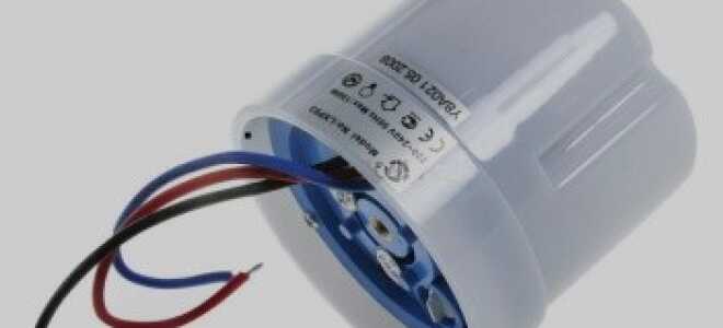 Выбор и схема подключения фотореле для уличного освещения