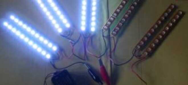 Особенности параллельного и последовательного соединений светодиодов