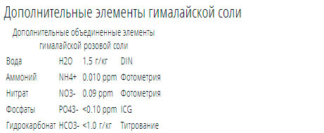 состав минералов гималайской розовой соли